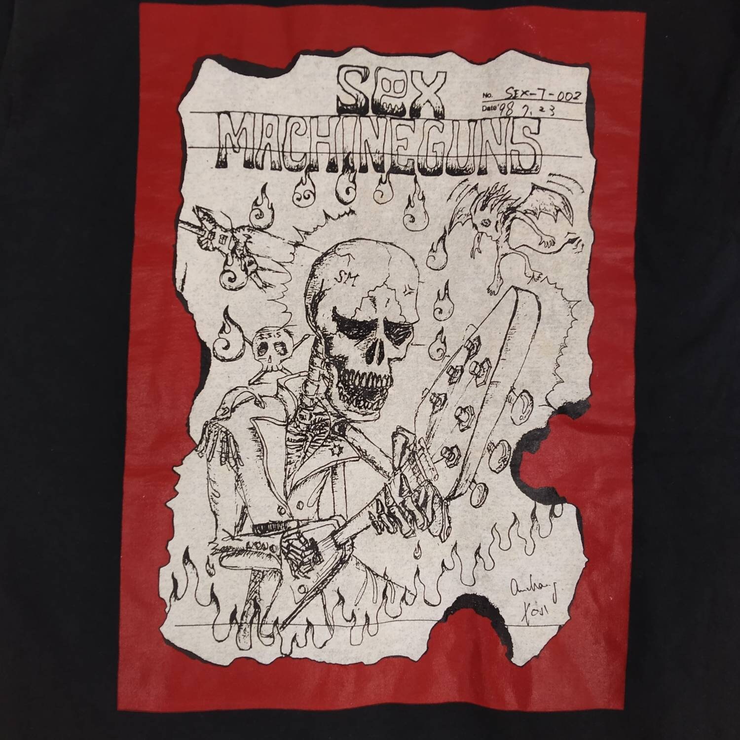 Vintage 90s Sex Machineguns Japan Heavy Metal Rock Band Tour