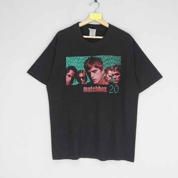 1997年 Matchbox Twenty Tシャツ Vintage 90's Matchbox 20 American Rock Band Black Tshirt Large