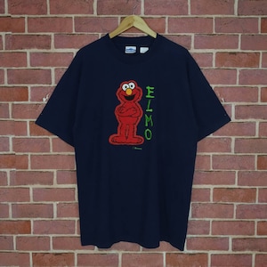 Raro!! ELMO American Cartoon Sesame Street Promo T-shirt Taglia XL