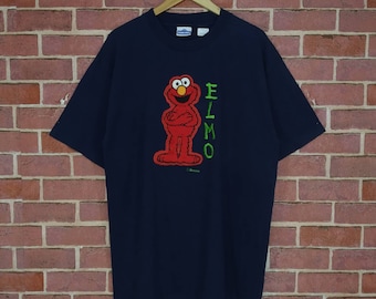 Rare!! ELMO American Cartoon Sesame Street Promo T-shirt Size XL