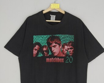 Vintage 90's Matchbox 20 American Rock Band Black Tshirt Large