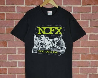 ミュージシャン NOFX Tee vintage 00s 90s PUNK ROCK FADE NOFX Vintage T Shirt 2000's Y2K The Final Tour Cities