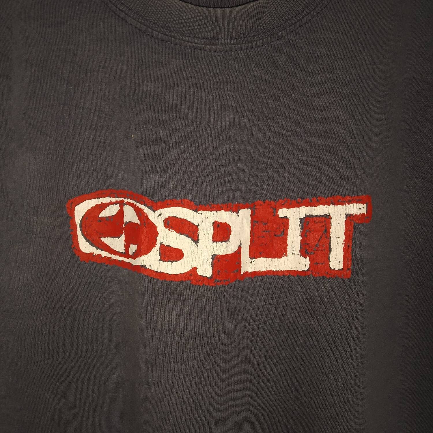 Rare!! Split Logo Skateboard Nice Design Split T-shirt Size