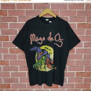 Camiseta unisex de concierto de metal de la banda Mago De Oz de tamaño grande
