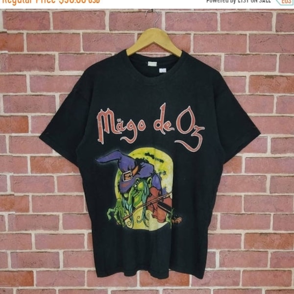 Vintage Mago De Oz Band Metal Concert T-shirt Unisex Large size