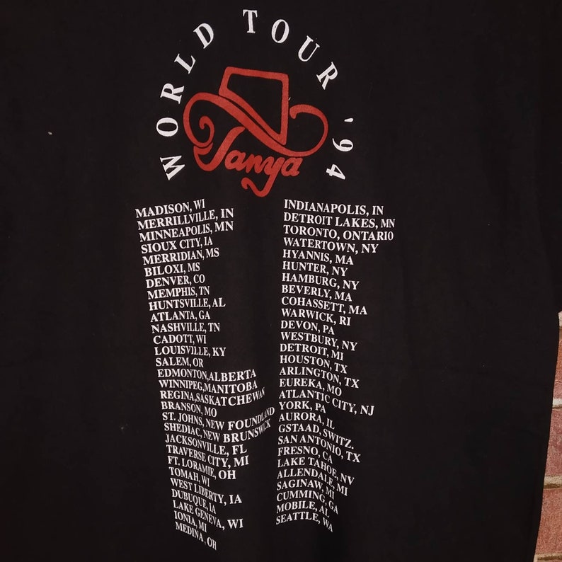 Vintage 90s Tanya Tucker Album Promo Tour Concert Country Music T-shirt medium size