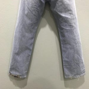 Vintage Wrangler Light Wash Jeans, Wrangler Western Distressed Denim, Wrangler Faded Blue Straight Leg Pants, Wrangler Workwear Ripped W29 image 15