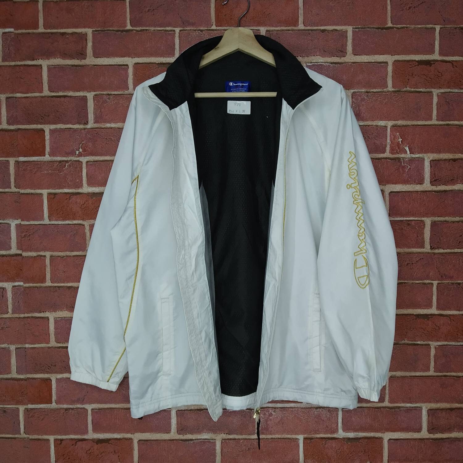 Champion windbreaker white 2025