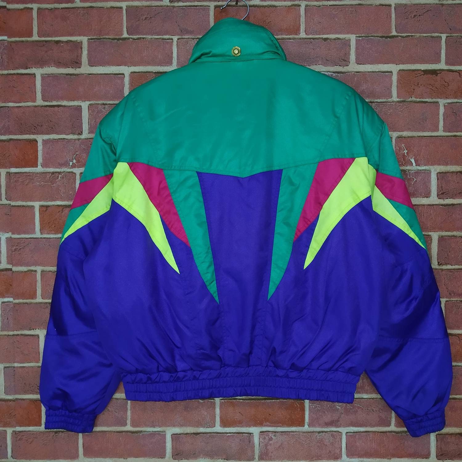 Vintage CISMON Ski Wear Jacket Colourblock Zipper Winter Jacket