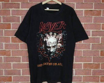 ヴィンテージ スレイヤー シャツ 666 コンサート シャツ バンド T