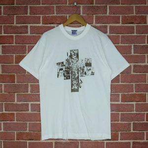 Vintage 90s The Kick-Ass Capcom Art Illustration Anime Cartoon Japan Games T-shirt