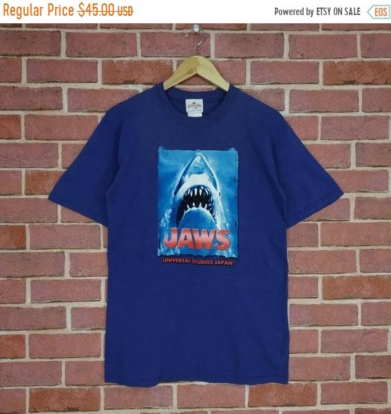 Vintage Jaws Shark Movie Horror Drama T-shirt Medium Size | Etsy