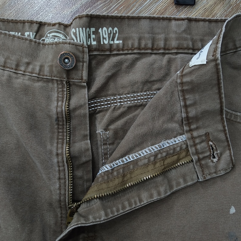 Vintage 90s Dickies Workwear Double Knee Duck Pants Dickies Paint ...