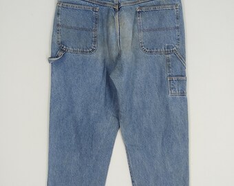 デニム・ジーパン WV PROJECT RIP OFF WASHED DENIM PANTS 5JH126 Size 39 Vintage Carpenter Utility Pants Denim Jeans Stone