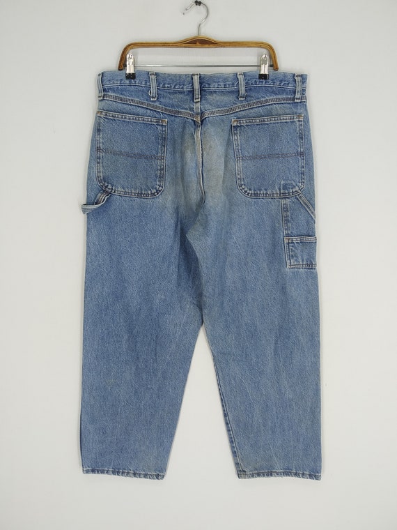 Size 39 Vintage Carpenter Utility Pants Denim Jeans Stone