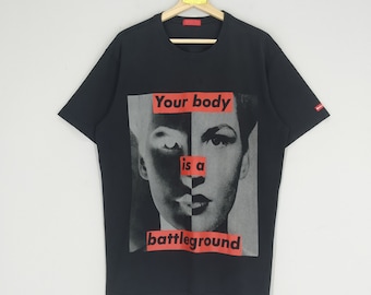Vintage 90's Barbara Kruger “ Yourbody is Battleground