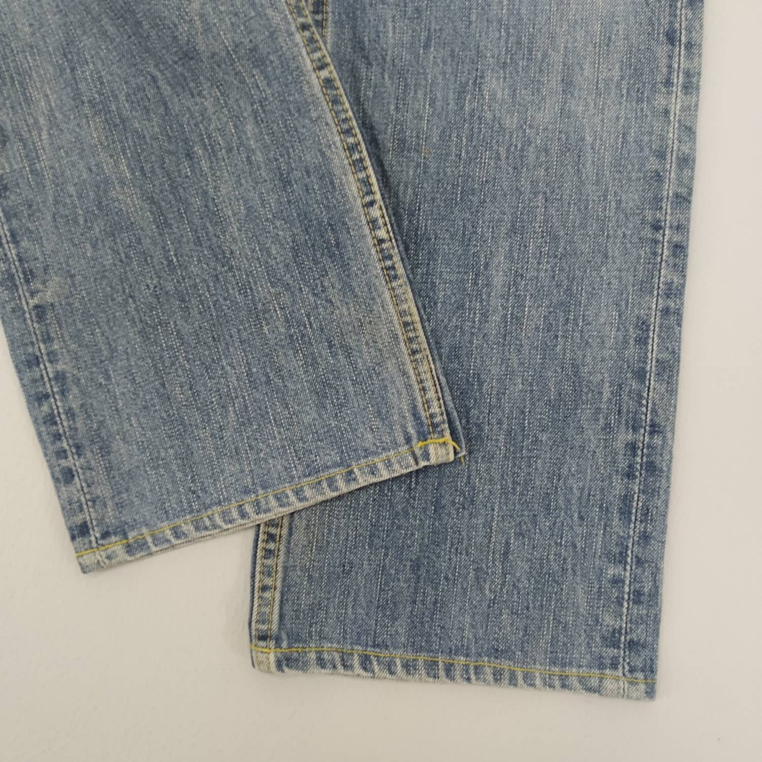 Size 33 Vintage Stone Wash Japan Denim Jeans Faded Blue Jeans
