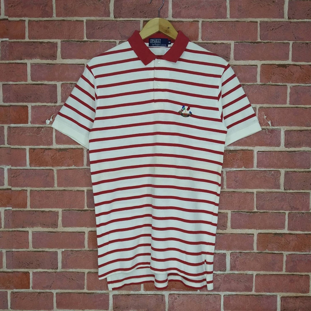 Vintage Polo by Ralph Lauren Cross Flag Polo Sport Stripes Polo