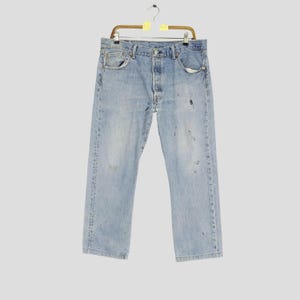 Vintage Paint Splatter White Jeans - Etsy