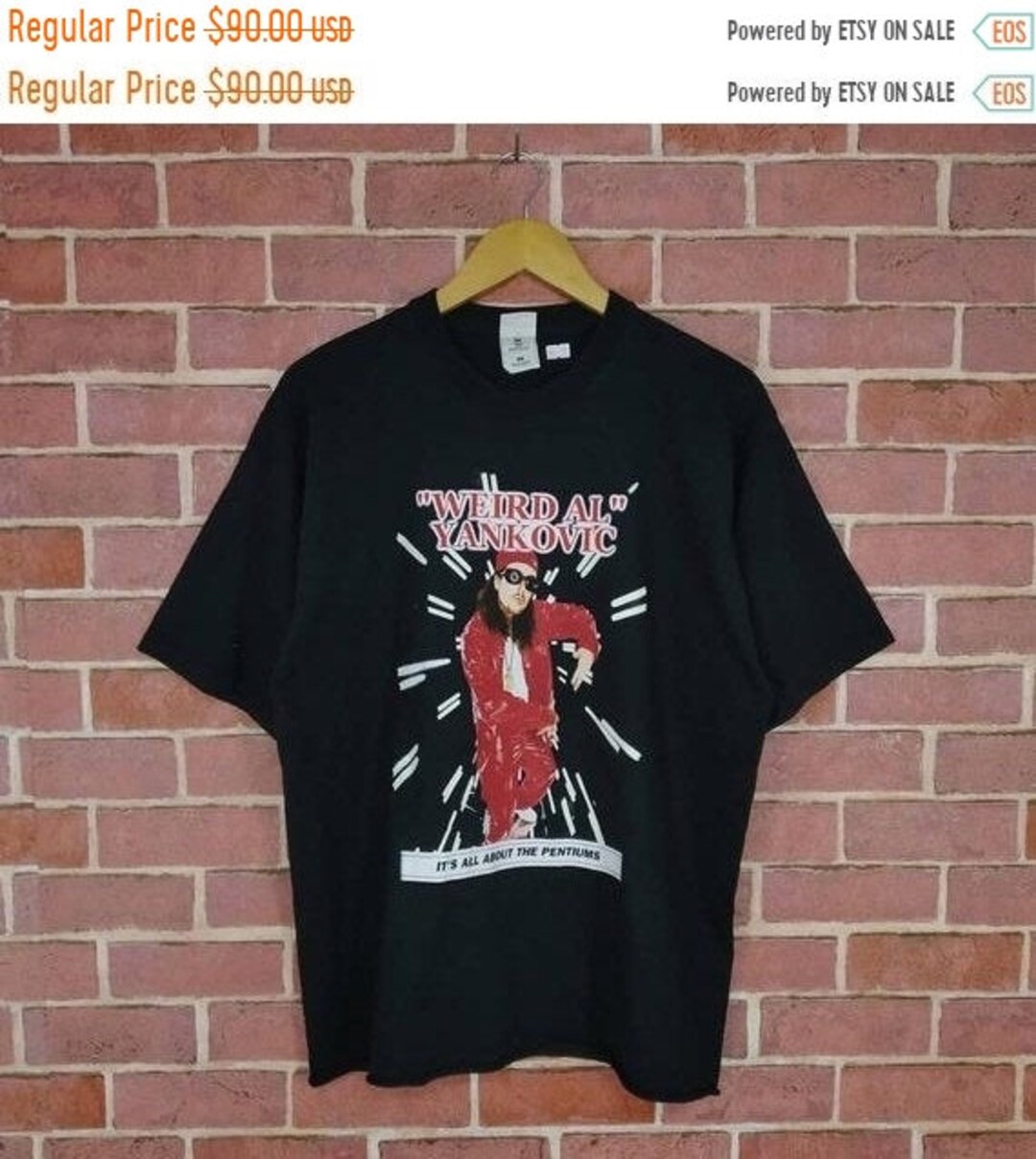 Weird Al Yankovic Men's Short Sleeve T-Shirt - Basic Cotton Tee, Soft Crewneck For Casual & Athletic Wear