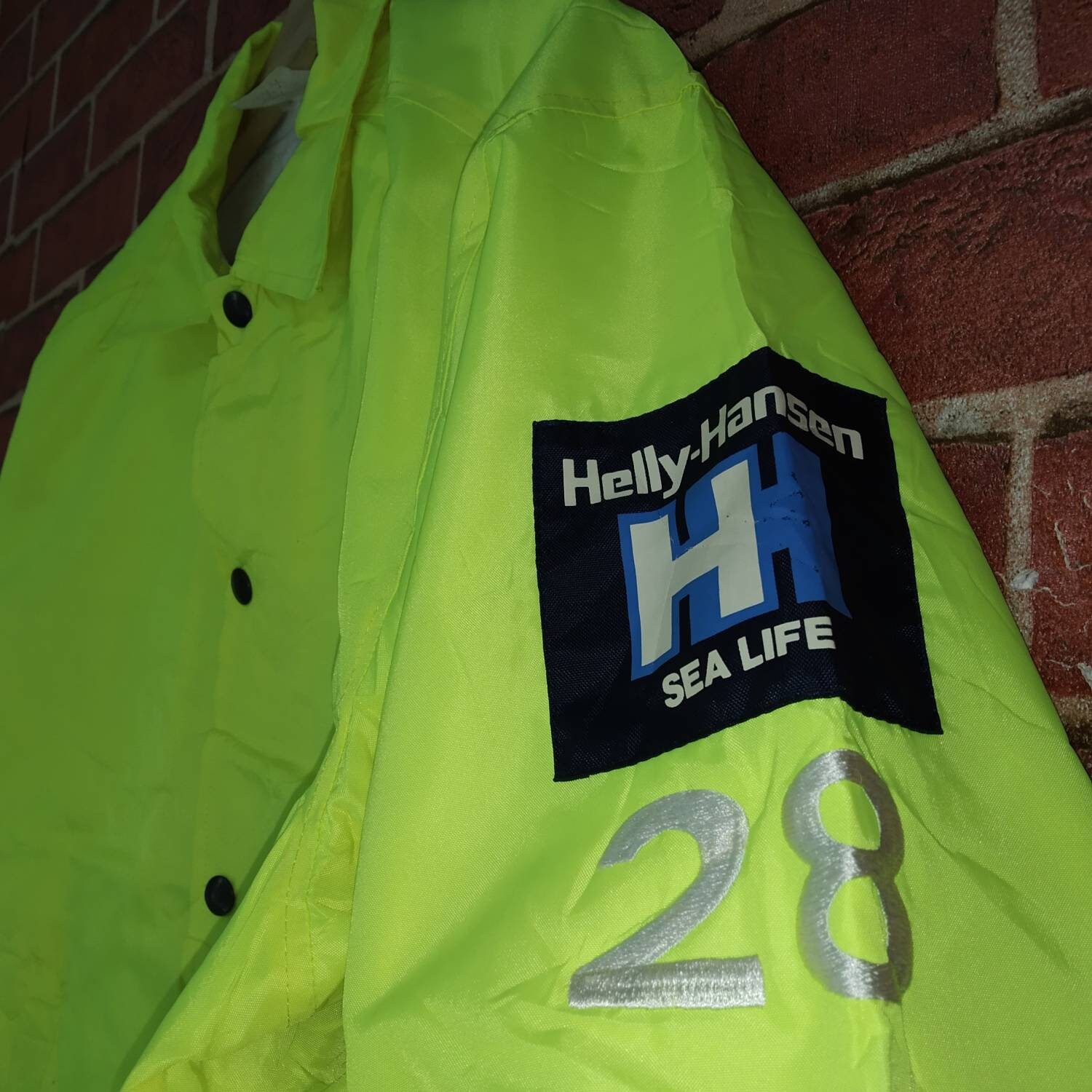 Helly Hansen - 80s SEA LIFE セーリングジャケット Helly Hansen Sea Life Waterproof Style Jacket Snap Button