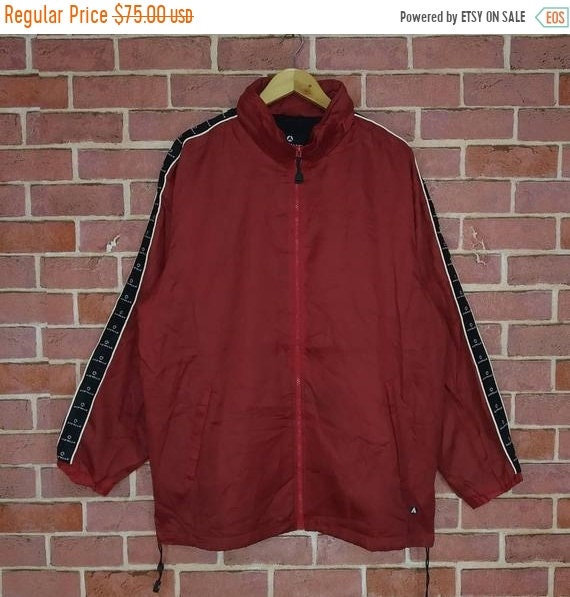 Rare Airwalk Side Tape Logo on Sleeve Windbreaker Jacket Zipper Size L Etsy UK