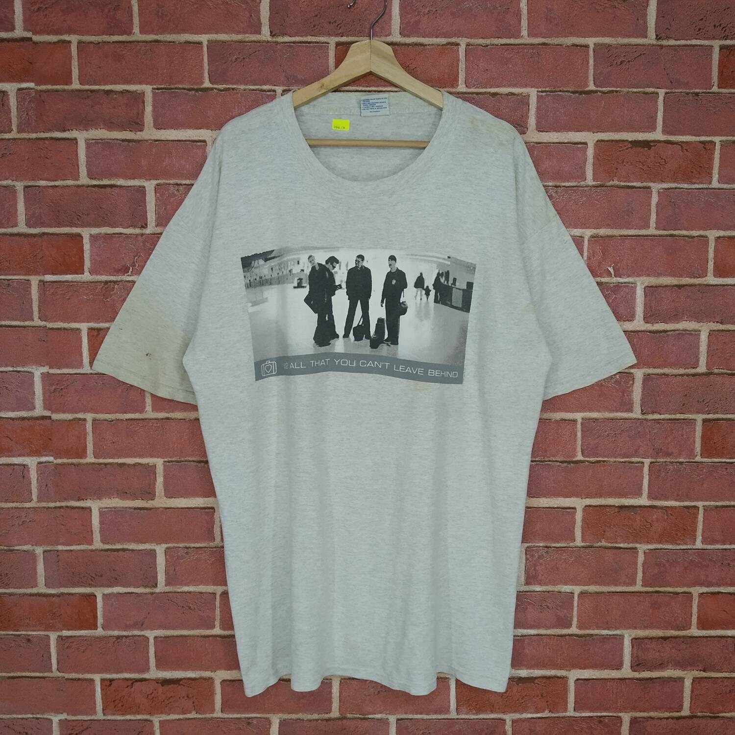 Rare!! U2 Alternative Rock Band Promo Music T-shirt Size XL