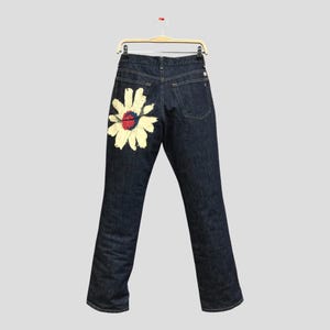 Y2k Painted Jeans - Etsy
