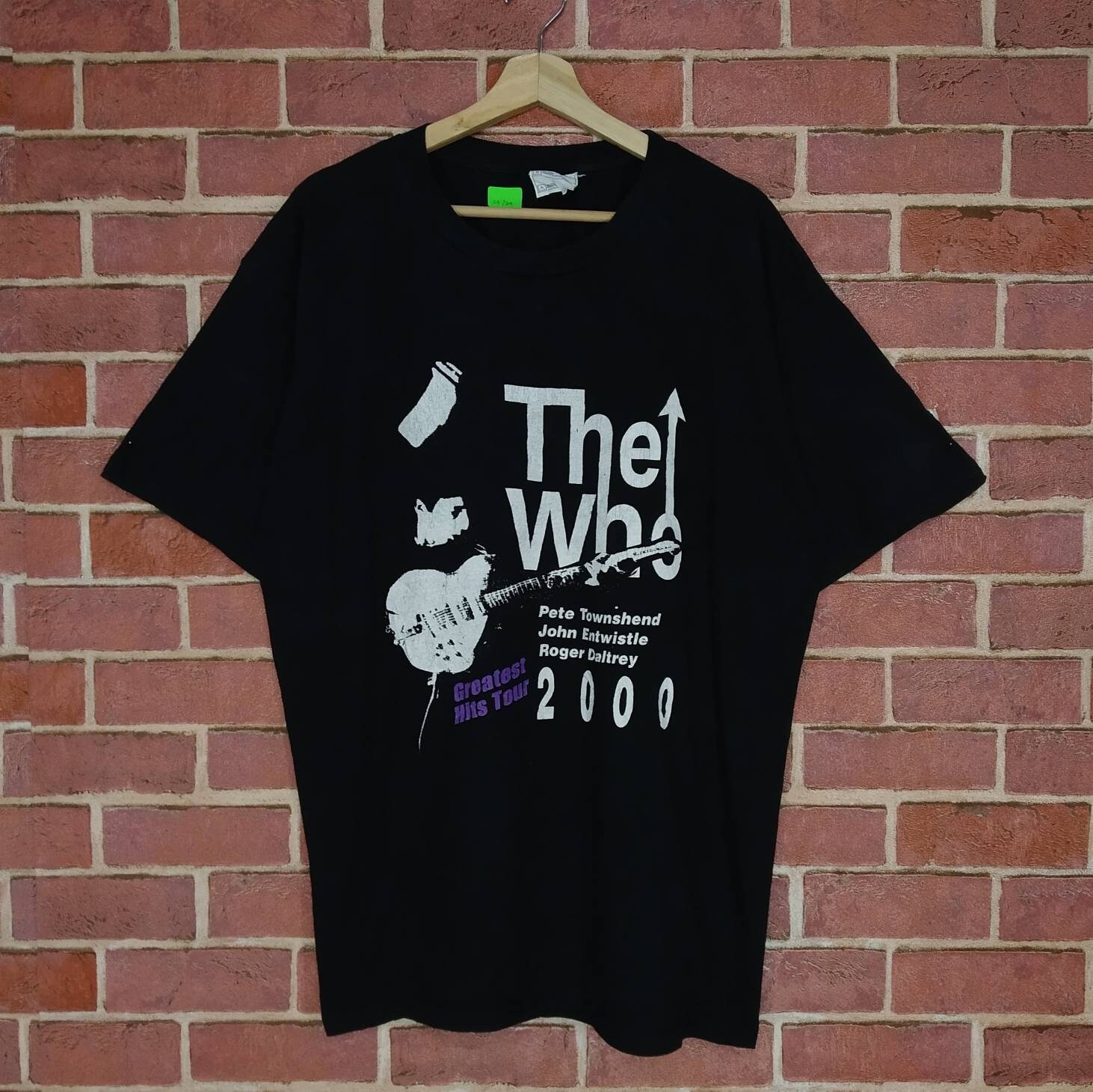 Vintage the Who English Rock Band Promo Music Backprint Tour