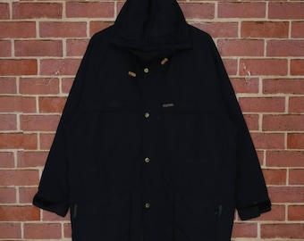 Vintage Jansport Outdoor Jacket Hoodie Nice Design Double Pocket Jacket Size L