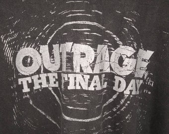 Vintage 90s Outrage the Final Day Album Promo Heavy Metal Band