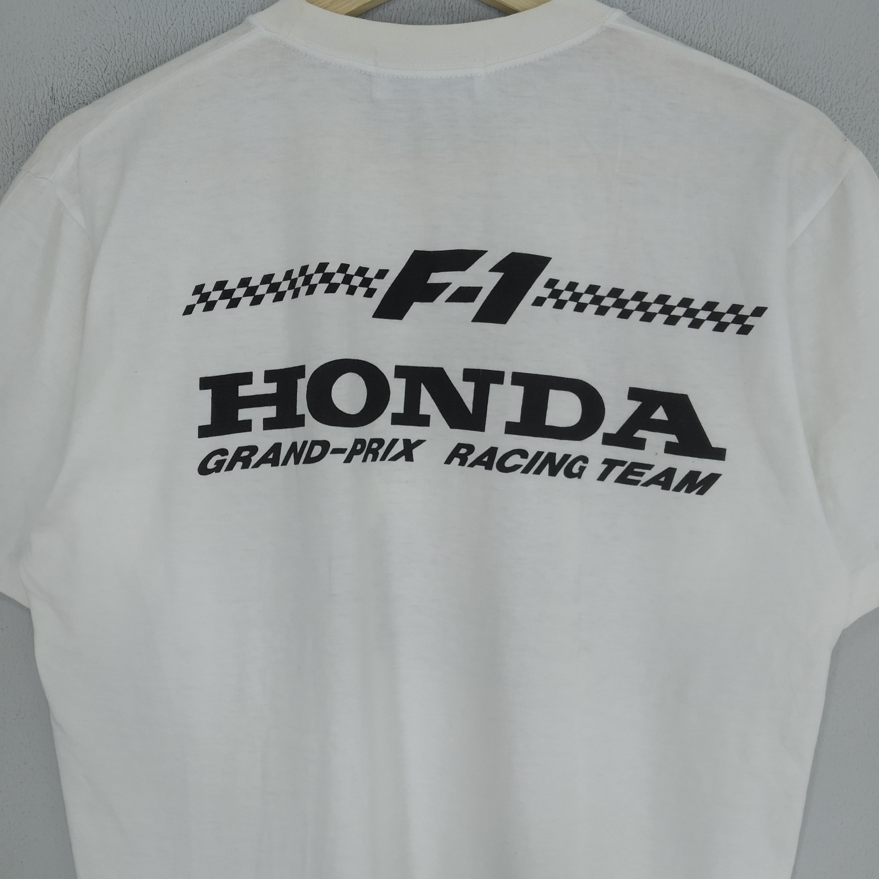 超希少　激レア　90s F1 Honda Racing Team Tシャツ　M SIZE / ヴィンテージ　HONDA正規販売品 Vintage 90s Honda Racing Team F1 White Tshirt Medium Honda Racing