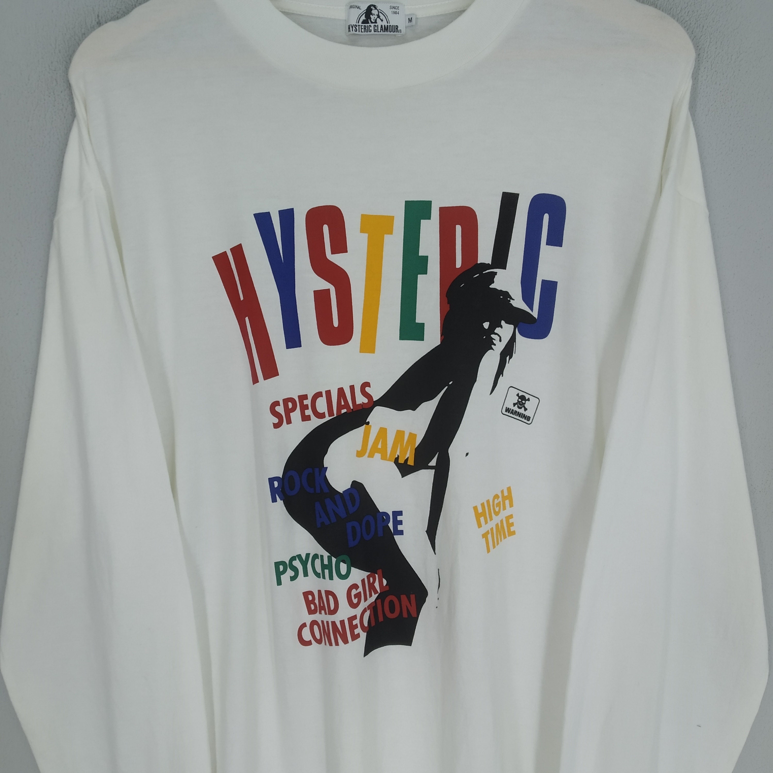✨HYSTERIC GLAMOUR ロングTシャツ　白vintage Vintage Hysteric Glamour Japan White Tshirt Medium Hysteric