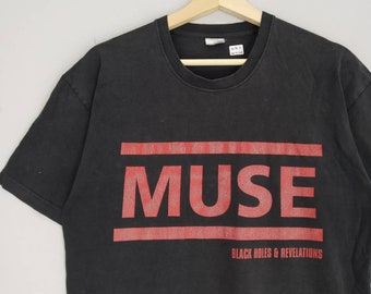 Vintage 00s Muse Band Alternative Rock Music Promo Tour T