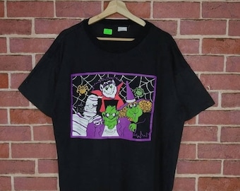 Vintage Frankenstein Horror Movie Promo T-shirt Unisex Size XL