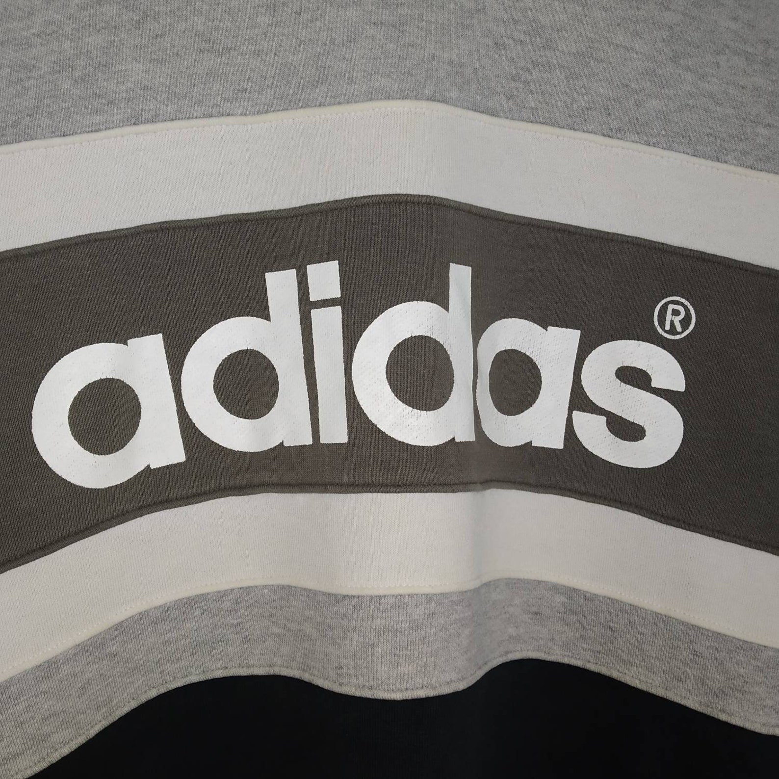 ADIDAS Big Logo Colourblock Style Sweatshirts Sport Medium | Etsy