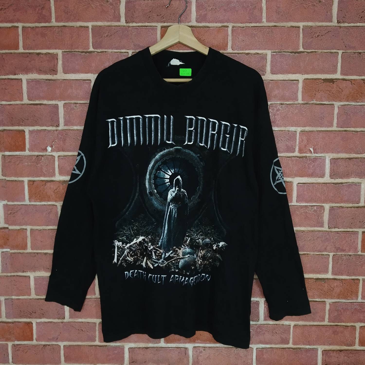 Very Rare Dimmu Borgir Eonian Shagrath Double-Sided T-Shirt Black