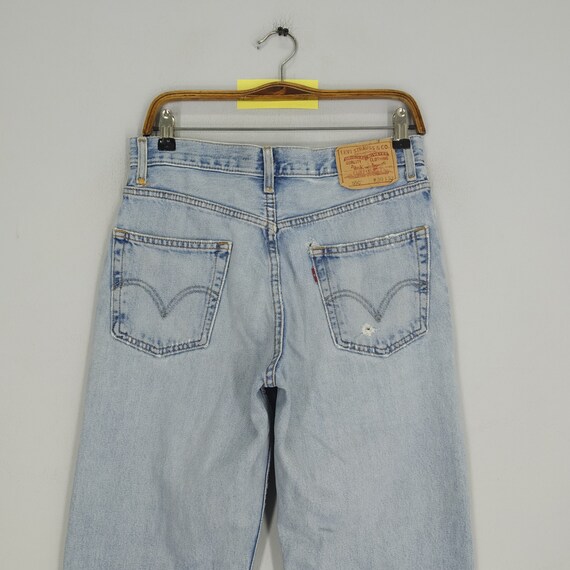 Size 32 Vintage Levi's 550 Relaxed Fit Denim Jean… - image 4