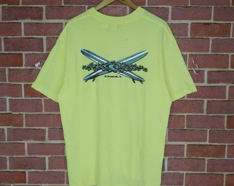 O'Neill Surf Surfing Hawaii Backprint O'Neill Design T-shirt Size L