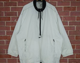 Nike Windbreaker Black and White - Etsy