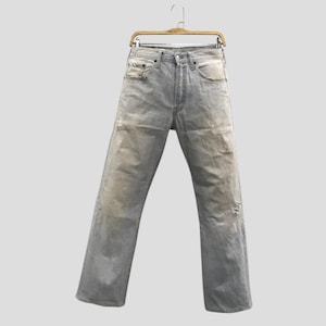 Vintage Levi's 501 Light Wash Distressed Jeans, 90er Jahre Thrashed Levi Strauss Jeans mit geradem Bein, Levi's Button Fly Zerschlissene Denim Jeans W31