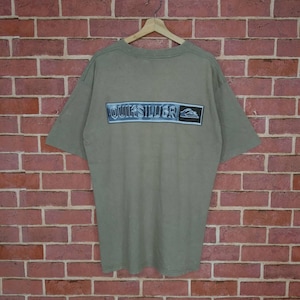 Rare!! Quicksilver Big Logo Surf Surfing Style T-shirt Unisex Size L