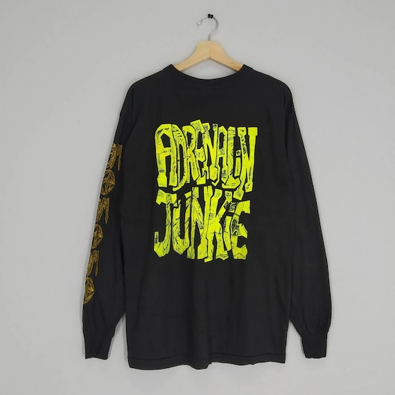 Vintage 90s Atom Seed Adrenaline Junkie Long Sleeve Band