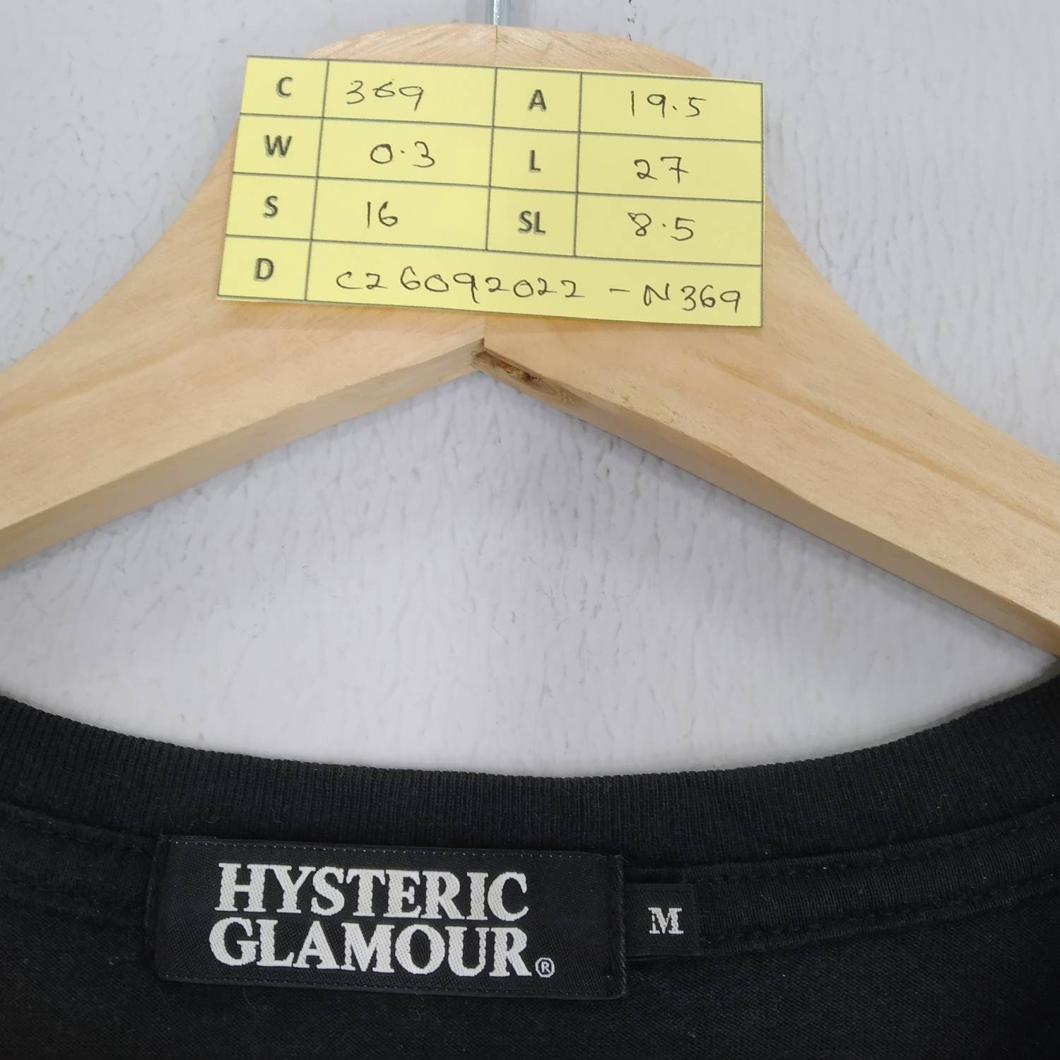 Vintage Hysteric Glamour Japan Girl Meet the Creeper Black Tshirt