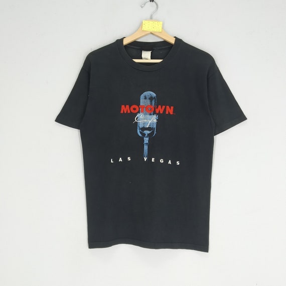 Vintage 90s Motown Cafe Las Vegas Embroidery Logo Las Vegas Black