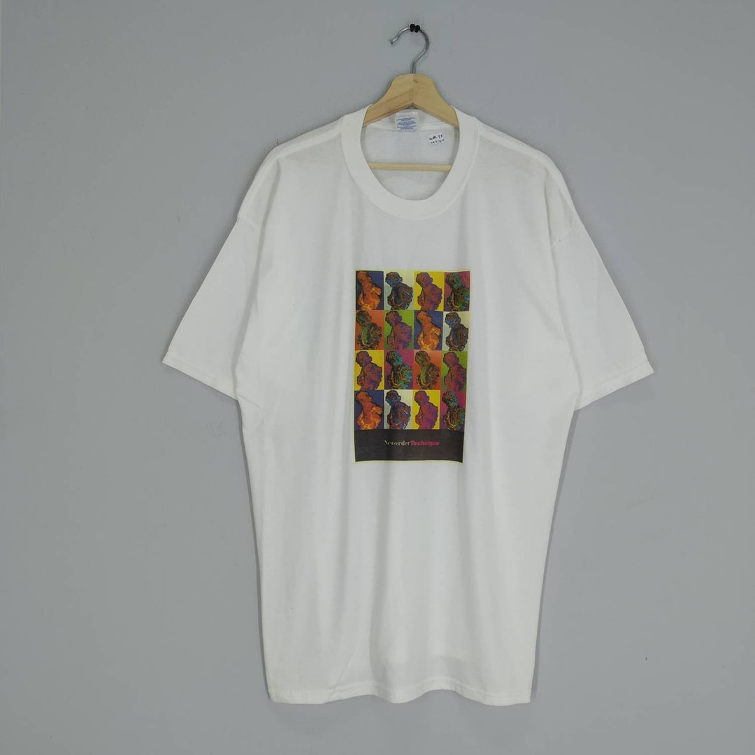 New Order - Technique Album Cover T-Shirt In Off-White - Foto 3