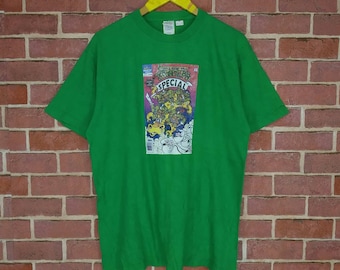 Rare!! Teenage Mutant Ninja Turtles Adventures TMNT Comics Promo T-shirt medium size