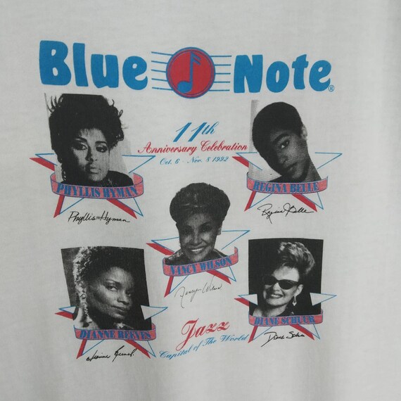 Vintage 90s Blue Note Jazz Music Anniversary T-sh… - image 5