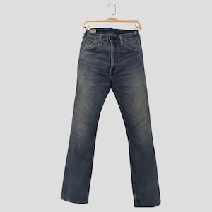 Jean Levi's Court Homme Vintage Bleu Vieilli - Taille W32, Jambe Droite - Occasion Excellent état