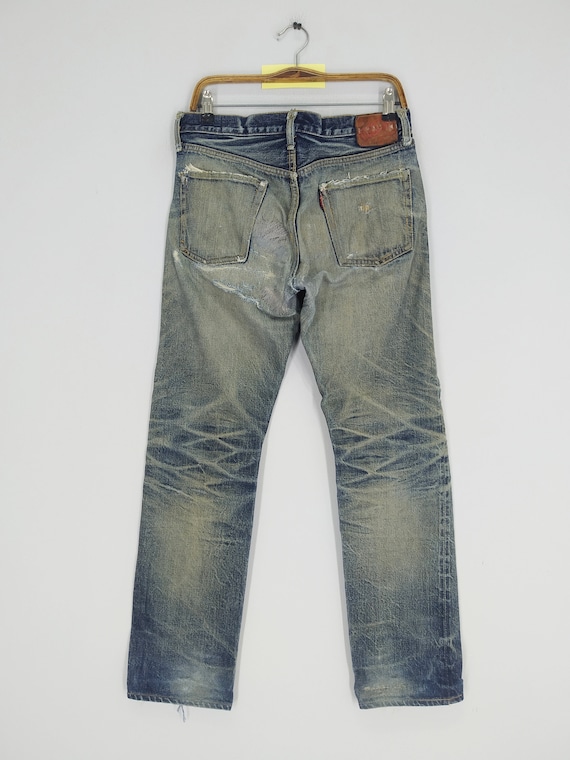 Vintage 90s Levis 501XX Big E Selvedge Redline Dark Blue